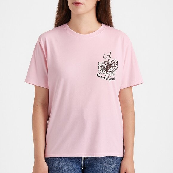 Shein Curve Plus Size Pink The Whole Problem Short Sleeve Top Size 4X - Picture 1 of 6